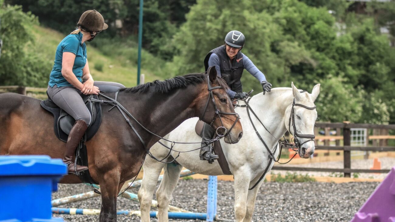 lesson with 2 riders