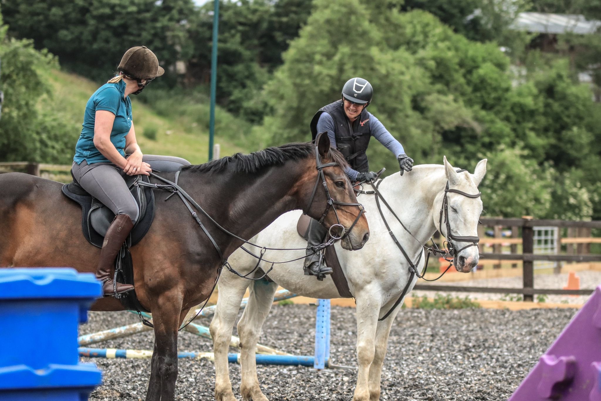 lesson with 2 riders