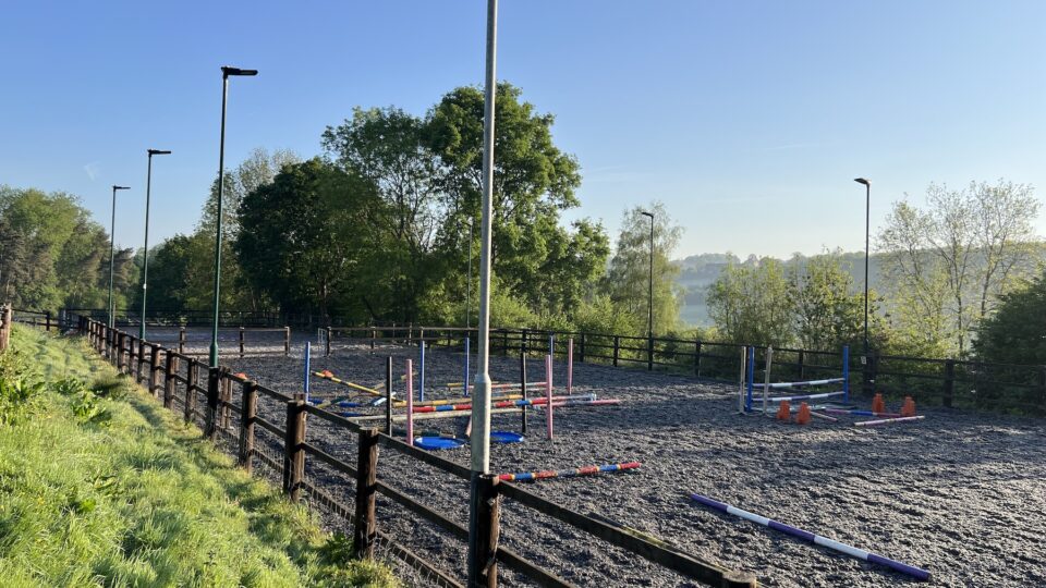 The menage at bank farm equestrian centre