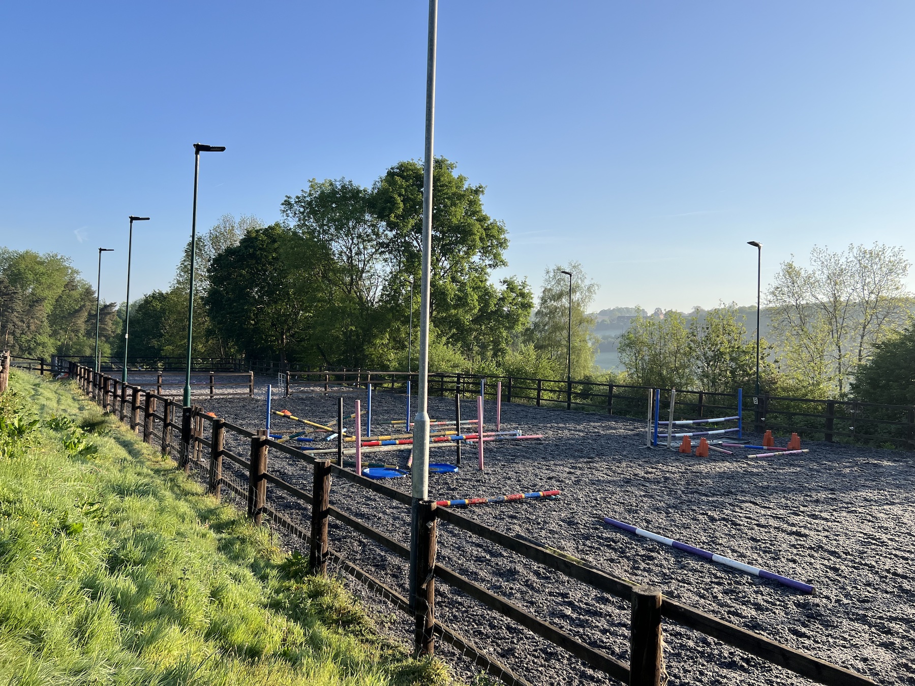 The menage at bank farm equestrian centre