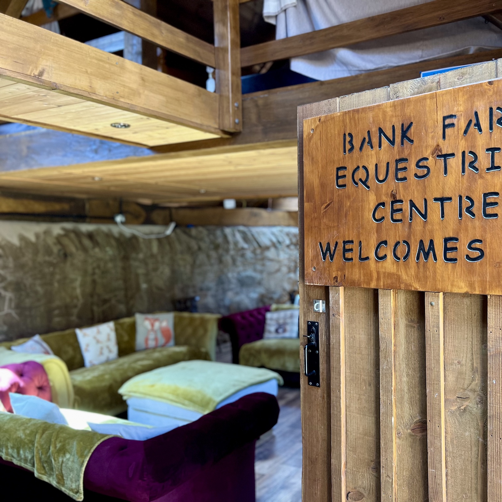 Glamping lodge entrance