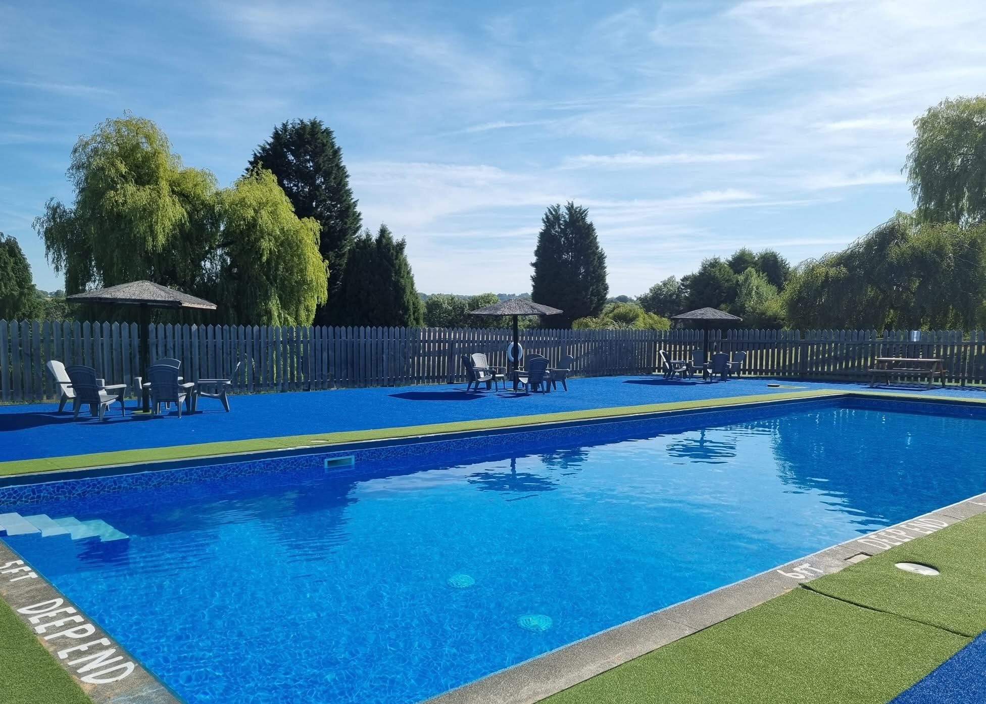 Heated swimming pool at Bank Farm Holiday Park