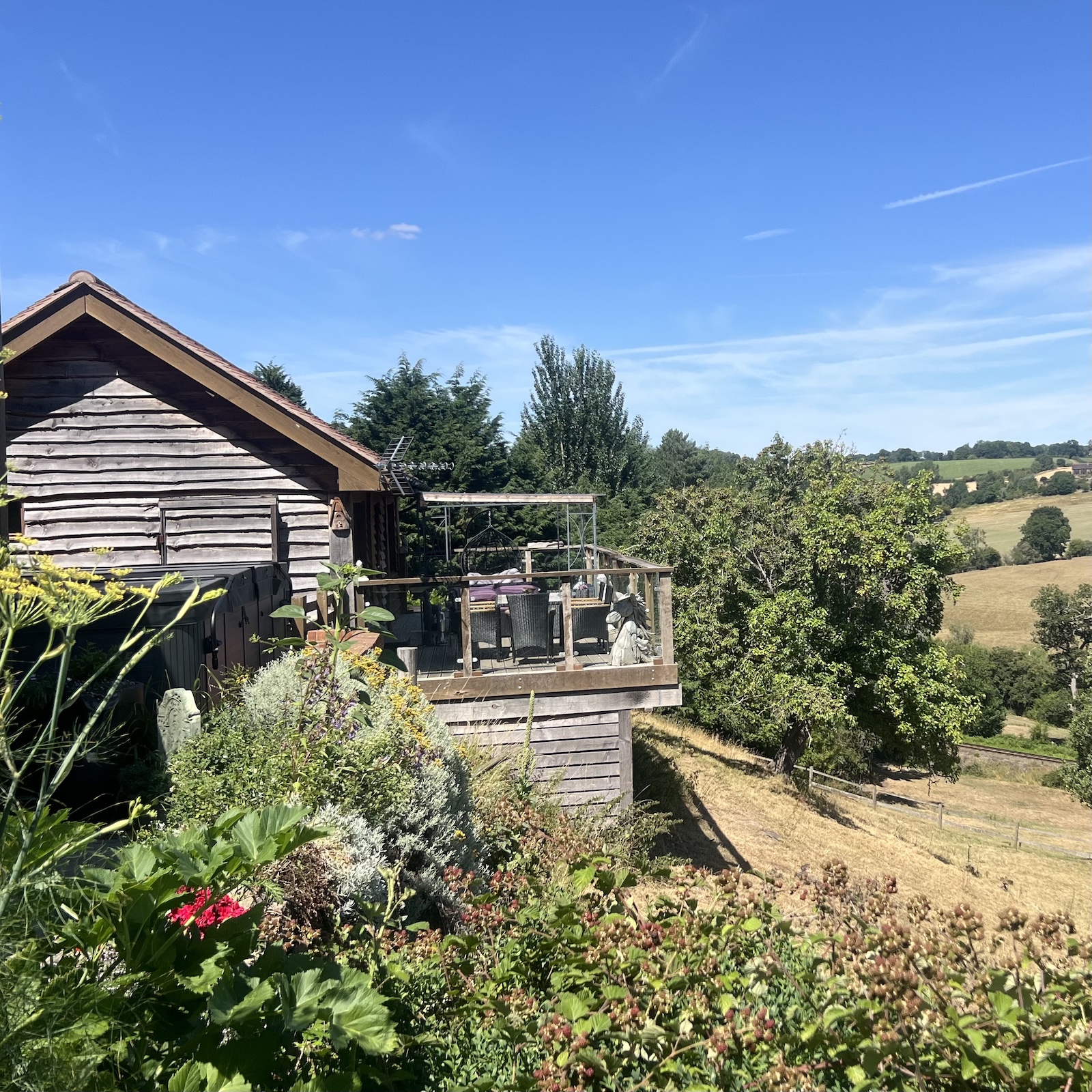 Spa lodge garden