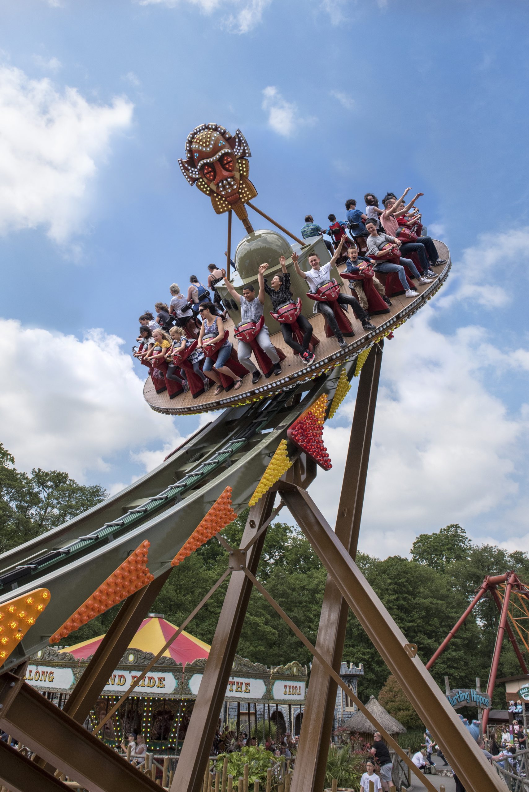 ride at the theme park at west midlands safari park
